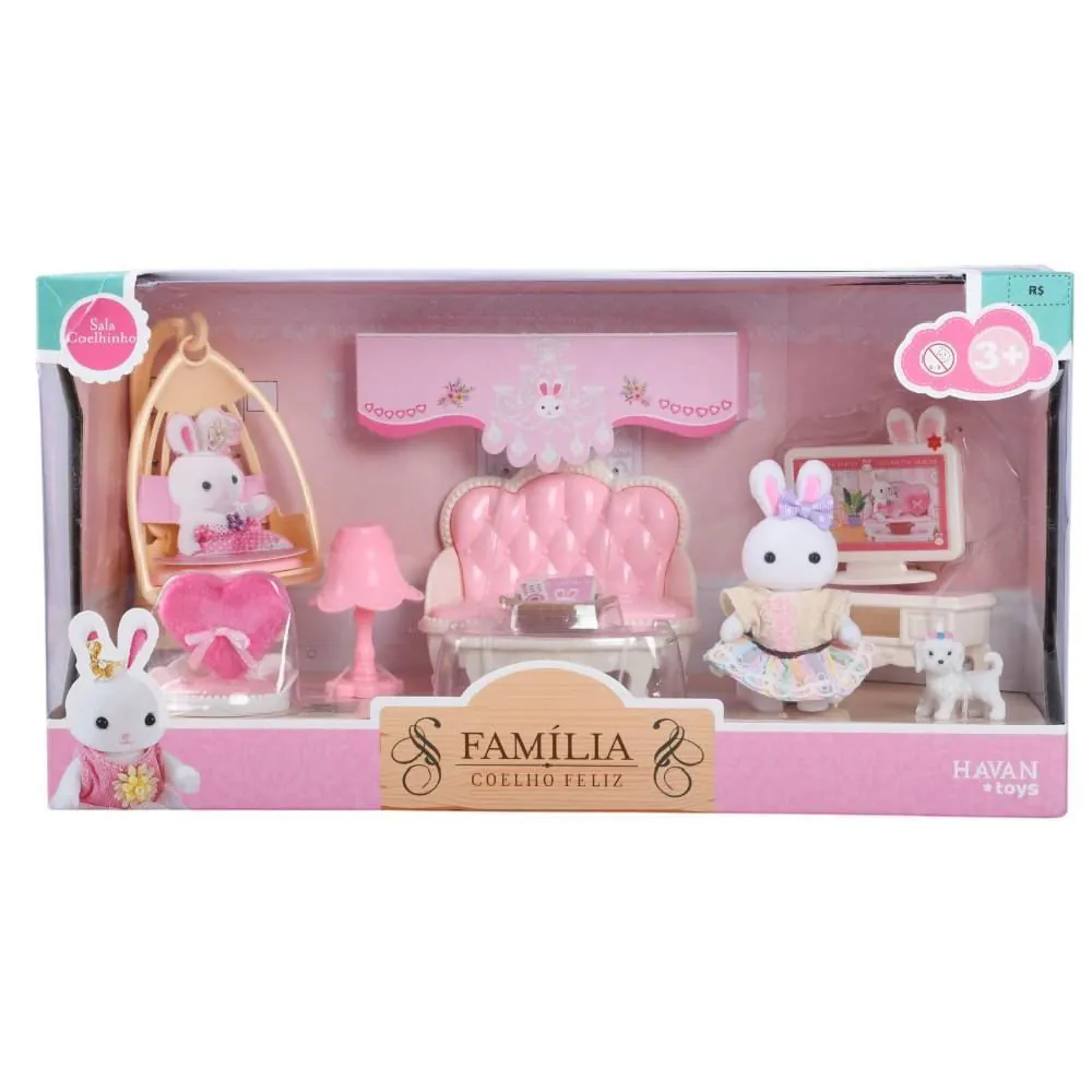 Sala de Estar Família Coelho Toys - HBR0872
