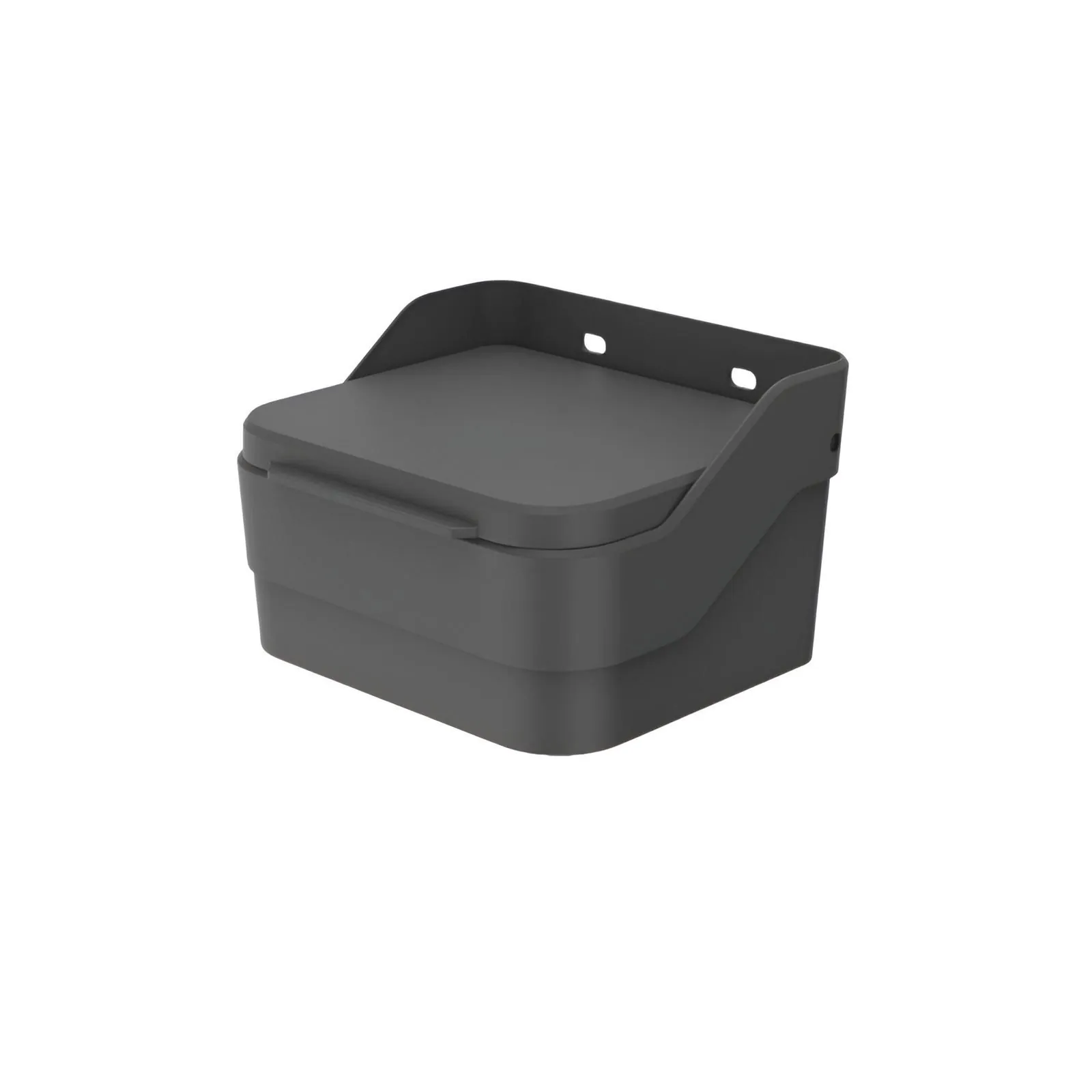 Saleiro de Plástico Trium Ou 13Cm - Chumbo