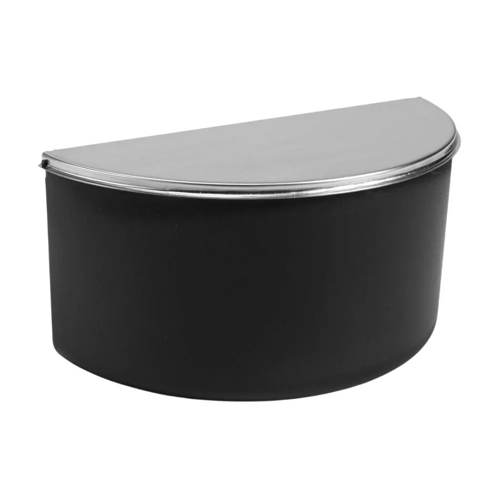 Saleiro Pop com Tampa de Inox Forma - Preto