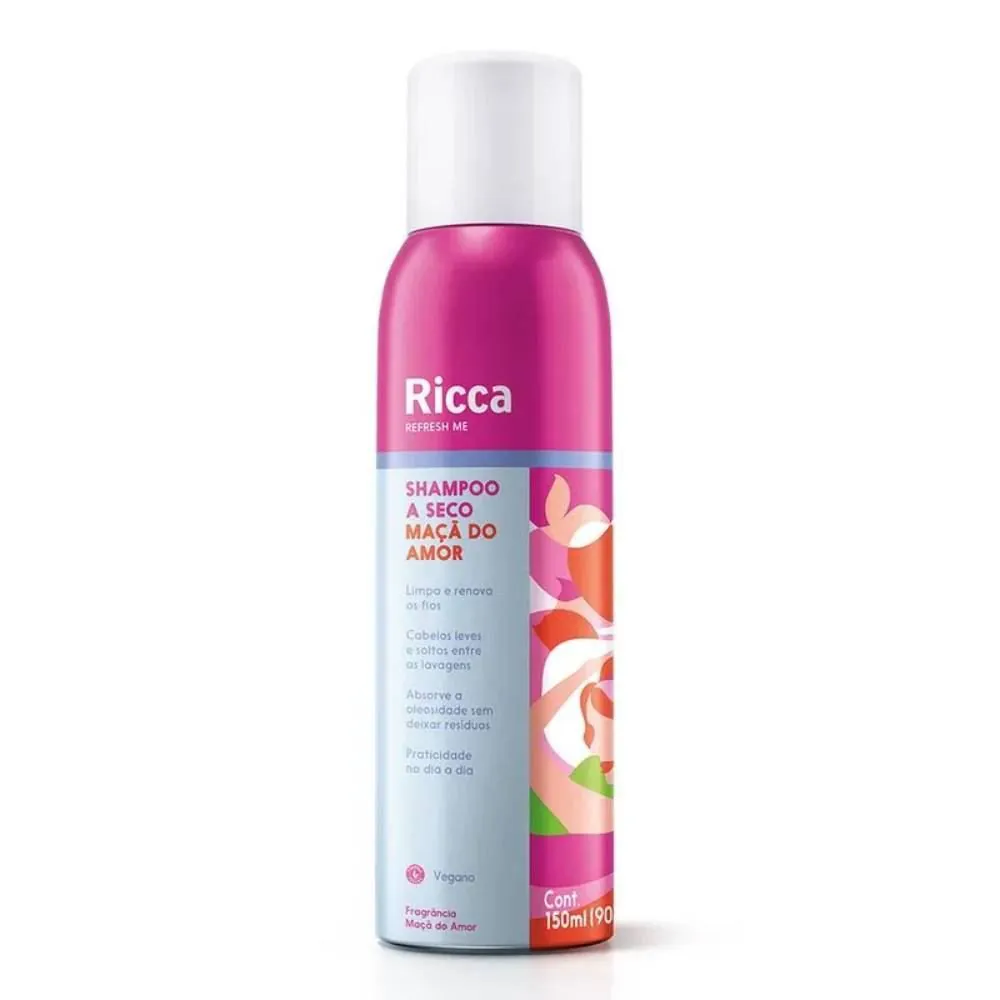 Shampoo a Seco Maçã do Amor Ricca - 150ml