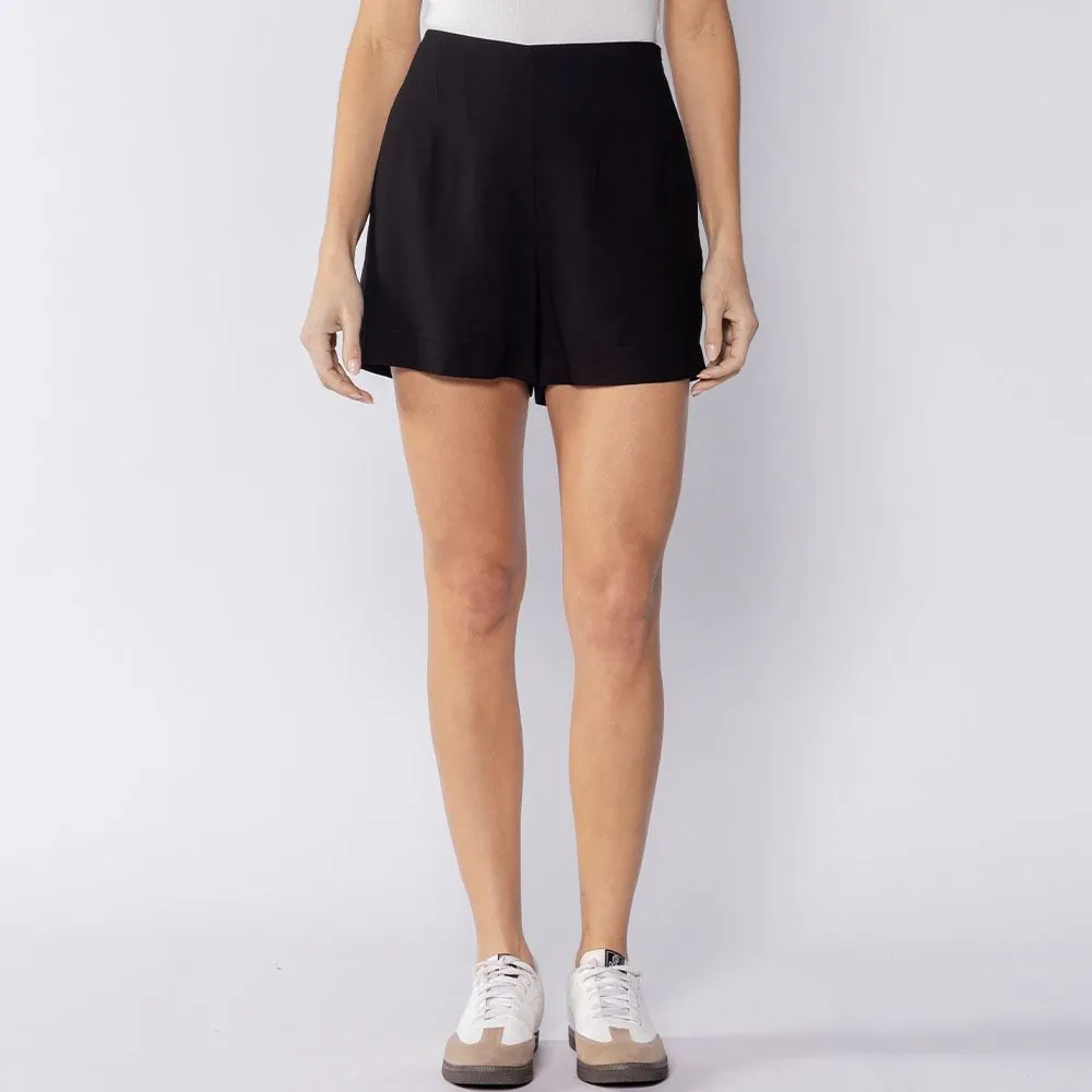 Short Feminino de Alfaiataria Boby Blues Preto