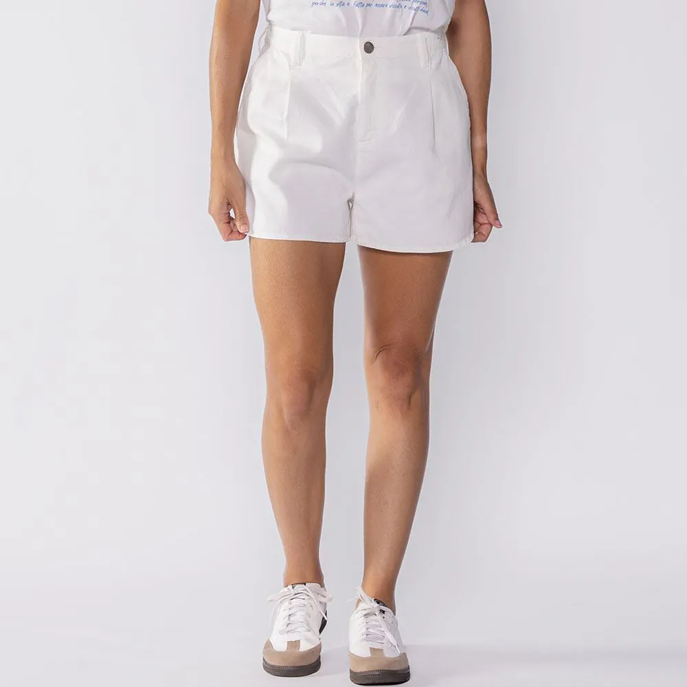 Short Feminino Sarja Boby Blues Off White