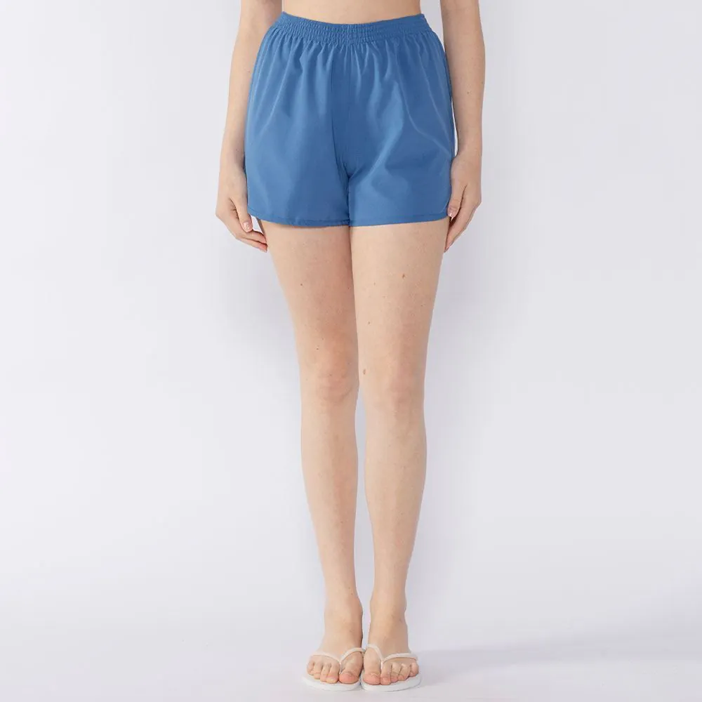 Short Tactel Feminino Boby Blues Azul Indigo