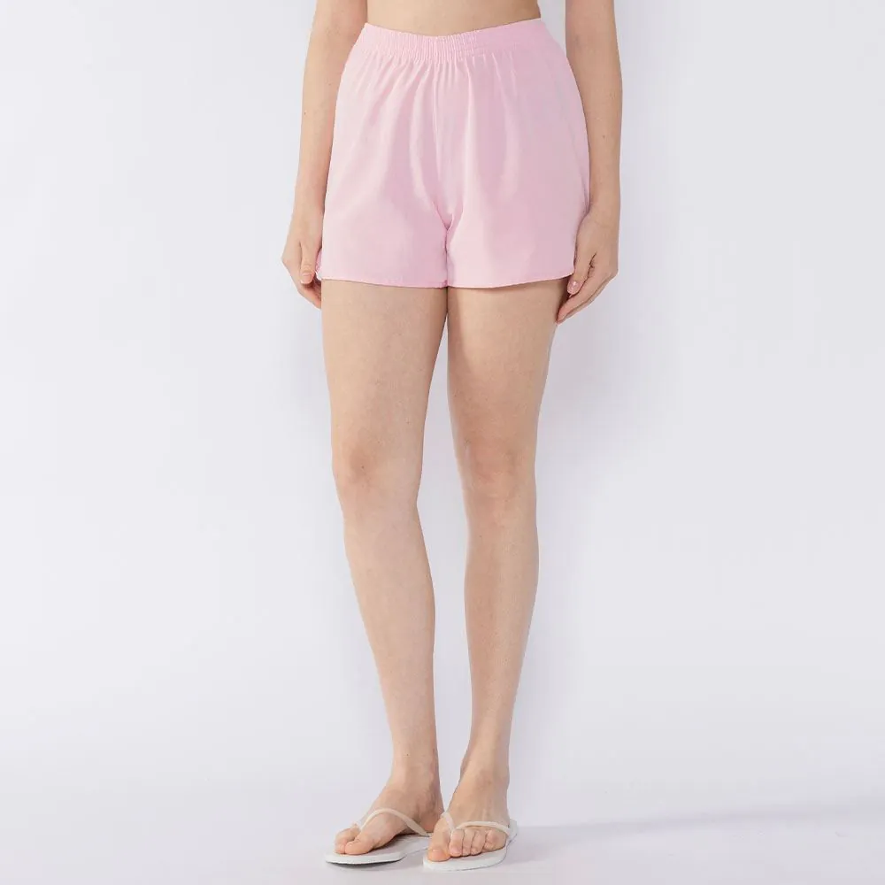 Short Tactel Feminino Boby Blues Rosa Crystal