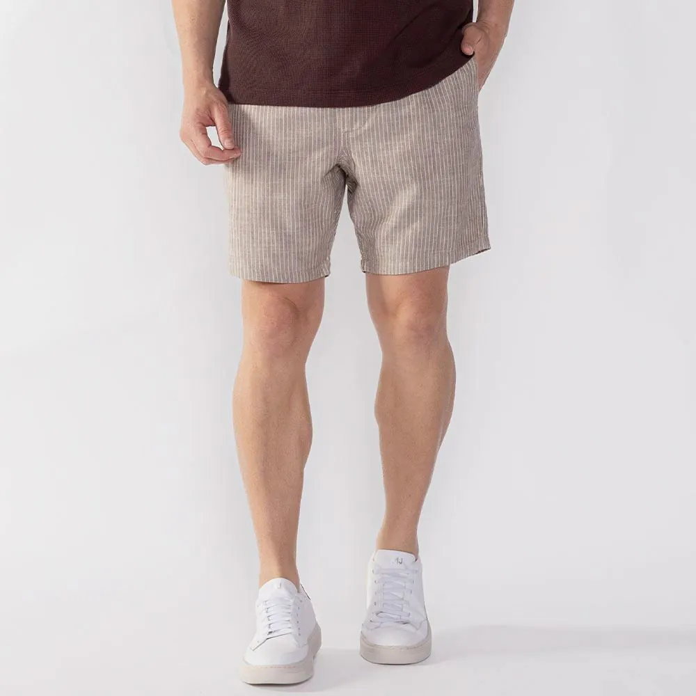 Short Masculino Listrado Thing Caqui