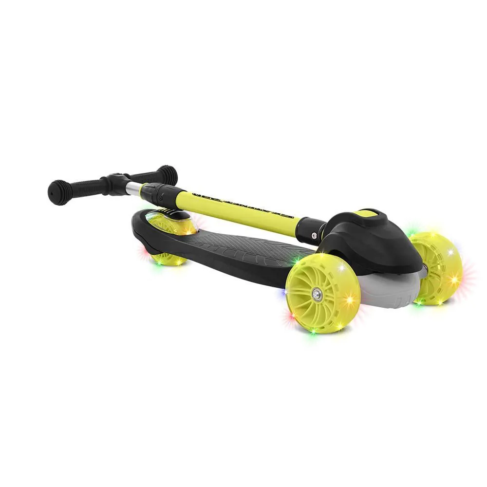 Patinete Led Pro Dobrável Preto Brinquedos Bandeirante
