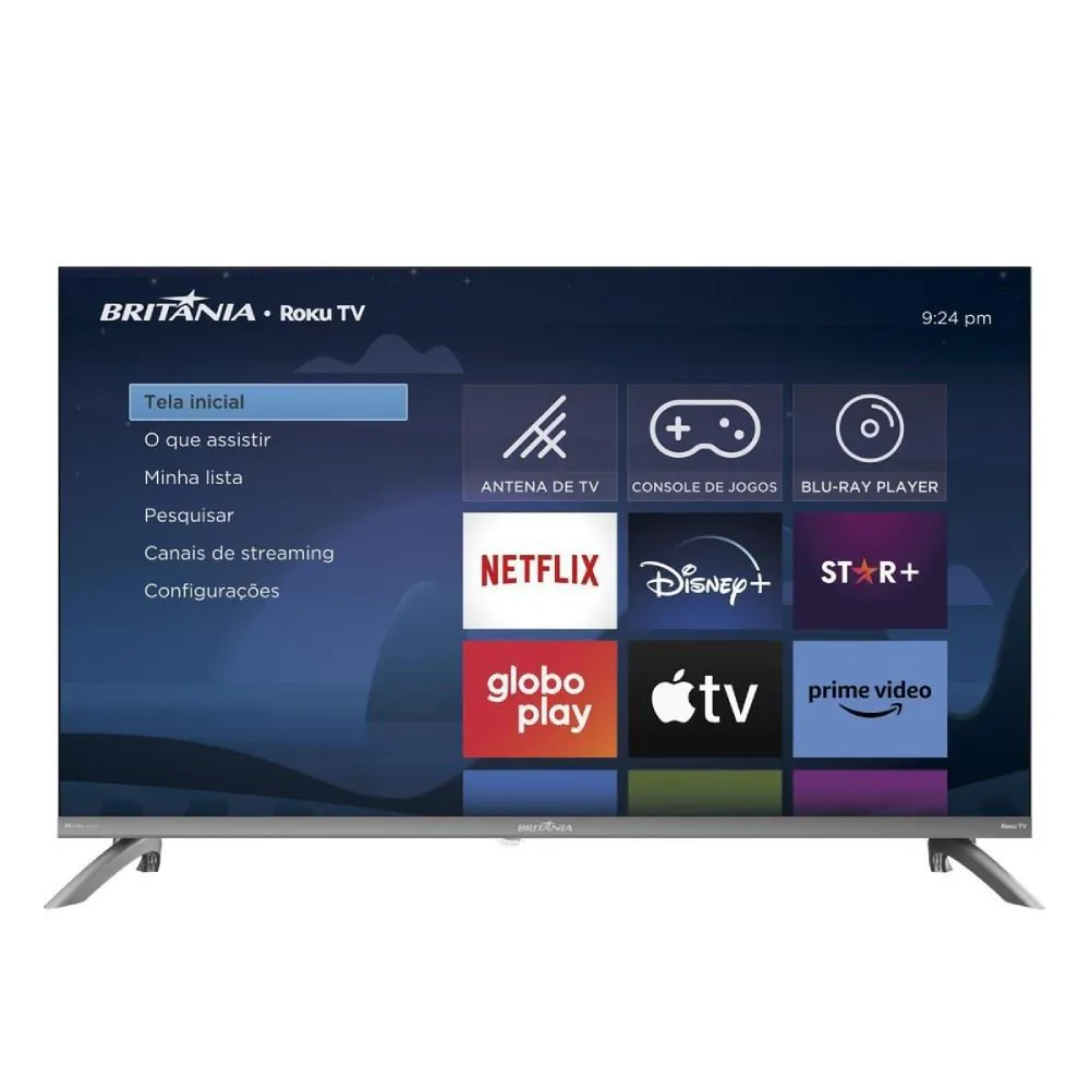 Smart Tv 32" Britânia Led Roku Tv Dolby Áudio Hd B32CRA