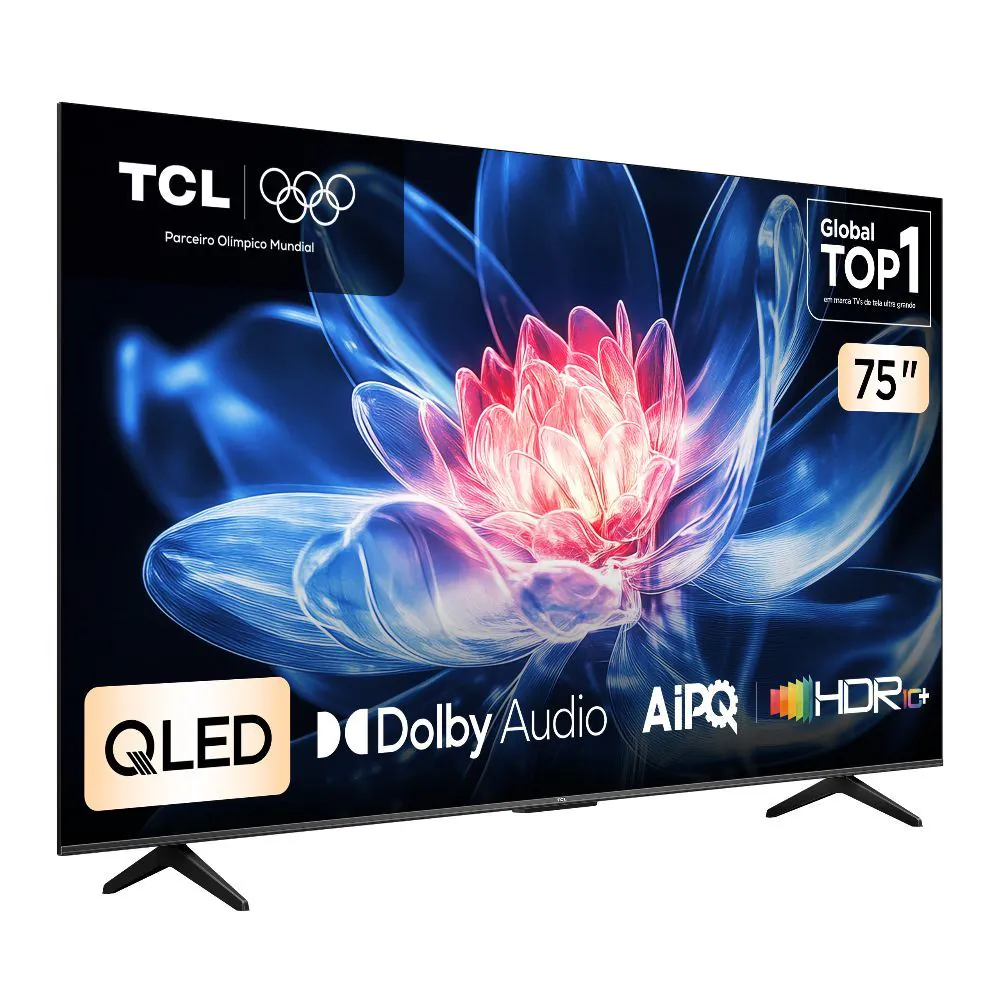 Smart Tv 75" Tcl T6c Qled 4K Google Tv Dolby Vision