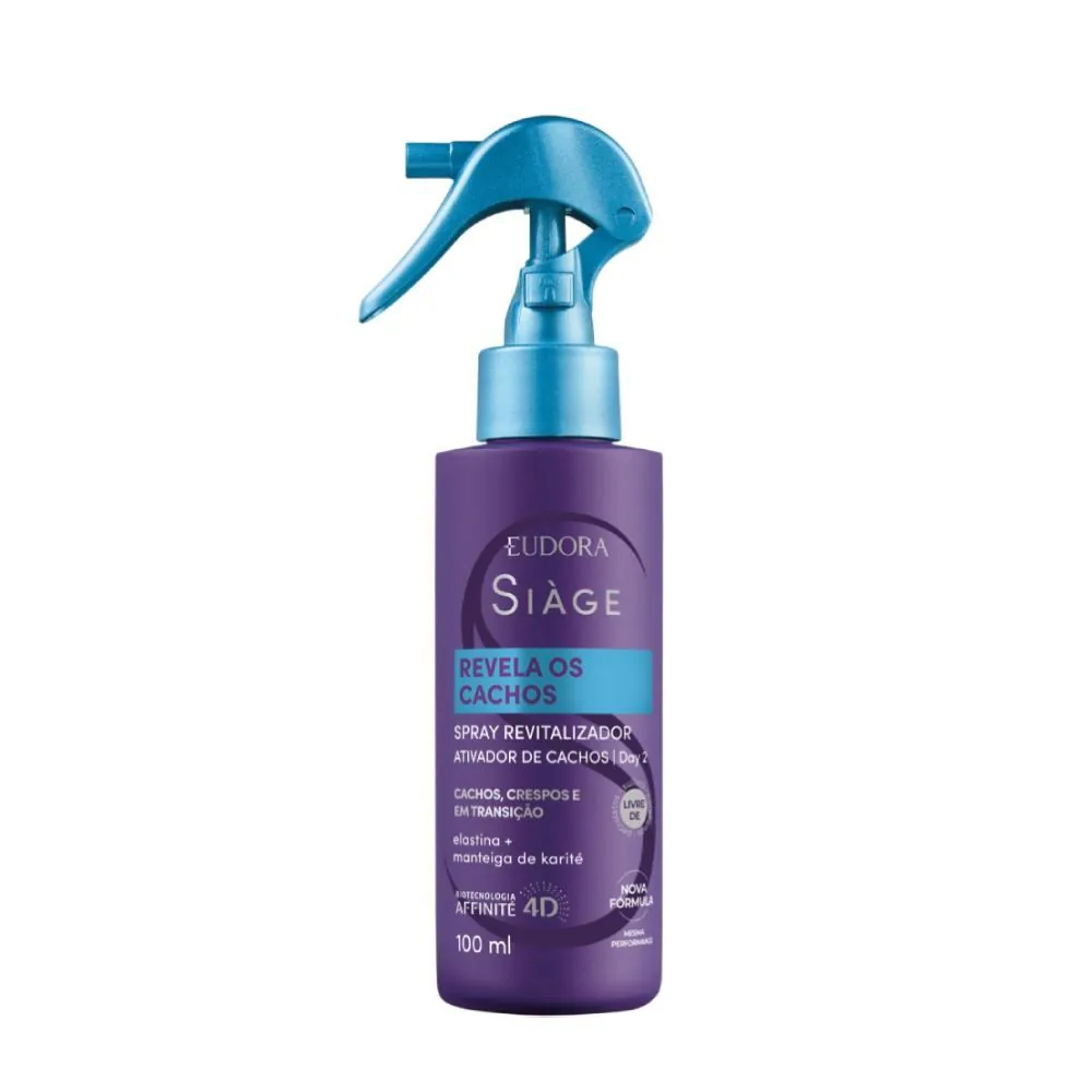 Spray Revitalizador Revela Cachos Eudora Siàge - 100ml