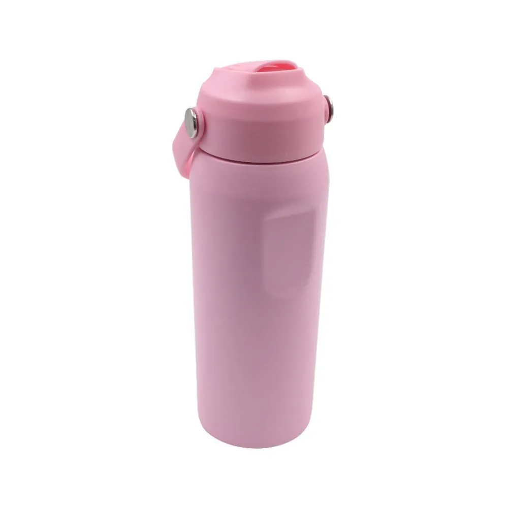 Garrafa Squeeze Térmica Inox 550Ml - Rosa
