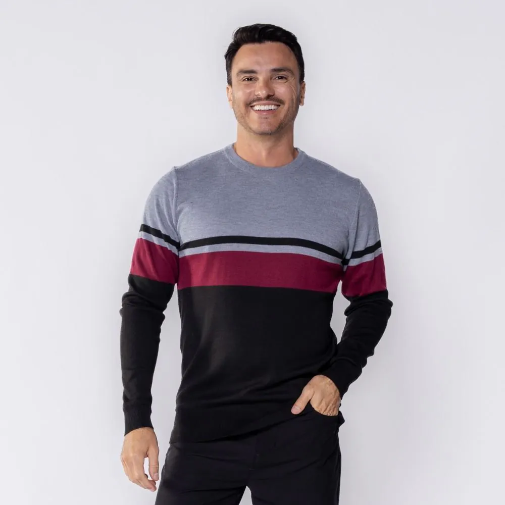 Suéter Masculino Listrado Marc Alain Listrado 4
