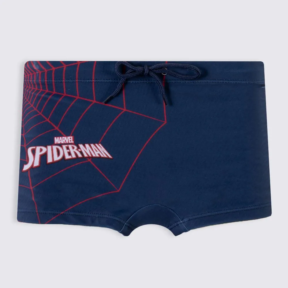 Sunga Infantil Menino Homem-Aranha 4 a 10 Anos Marvel Azul Marinho