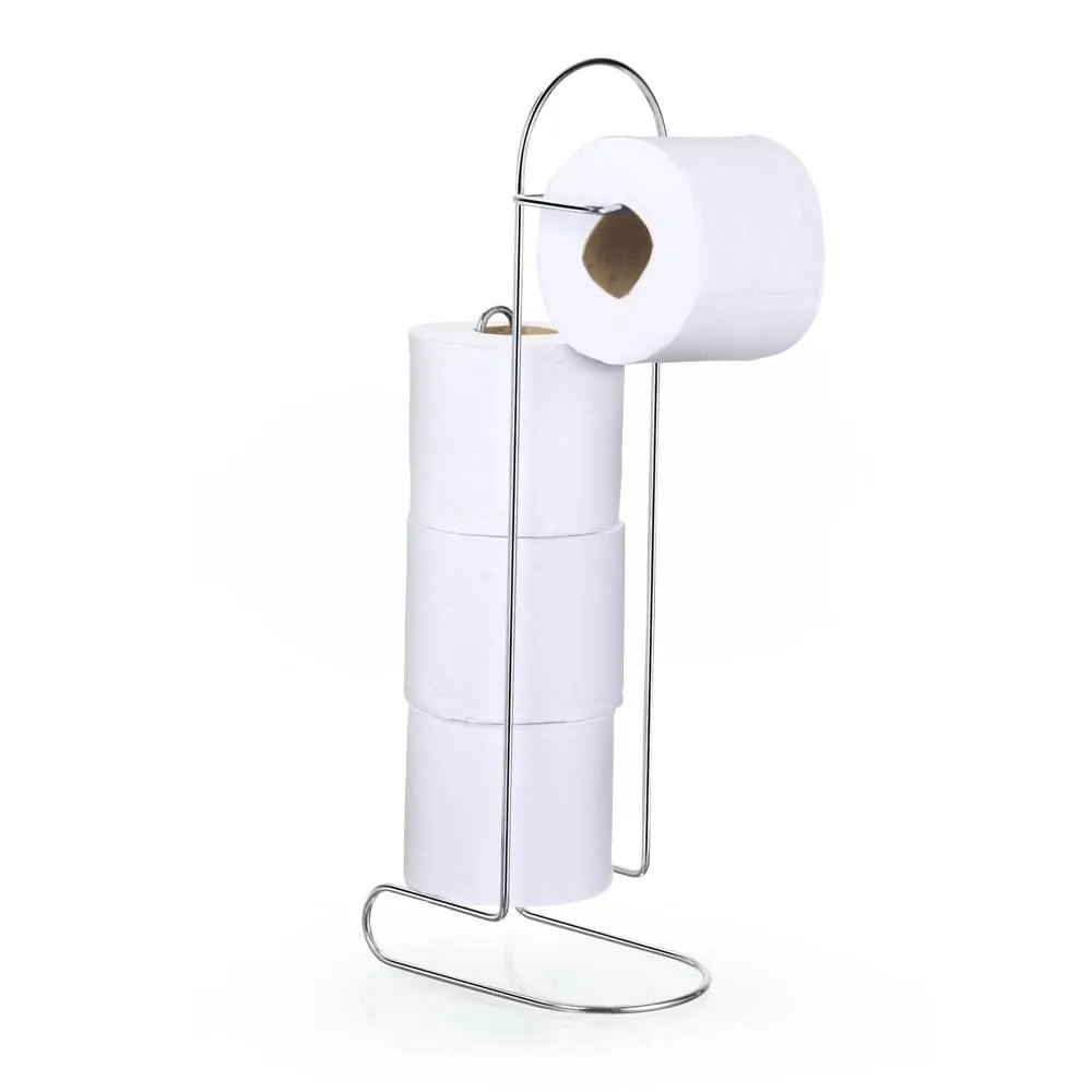 Suporte para Quatro Rolos de Papel Higiênico Cromado Arthi - Aço