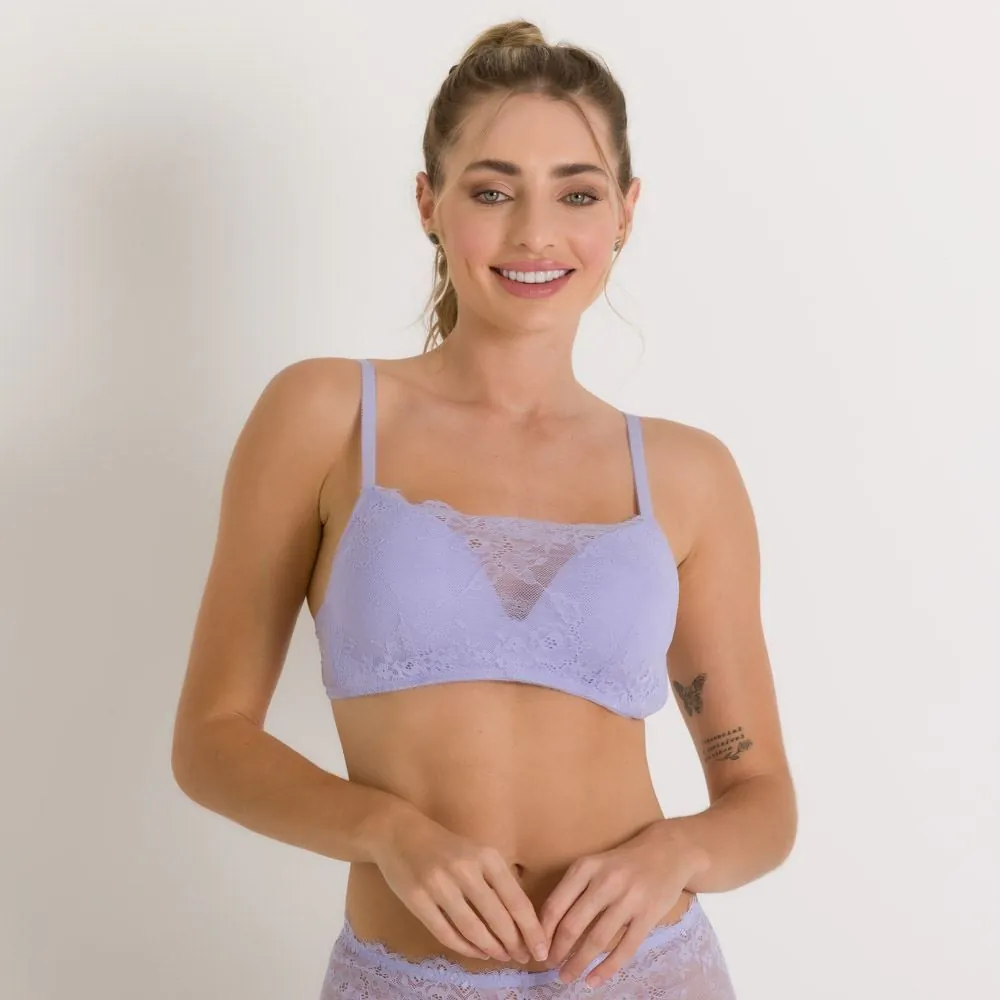 Sutiã em Renda Camila Moretti Lilas