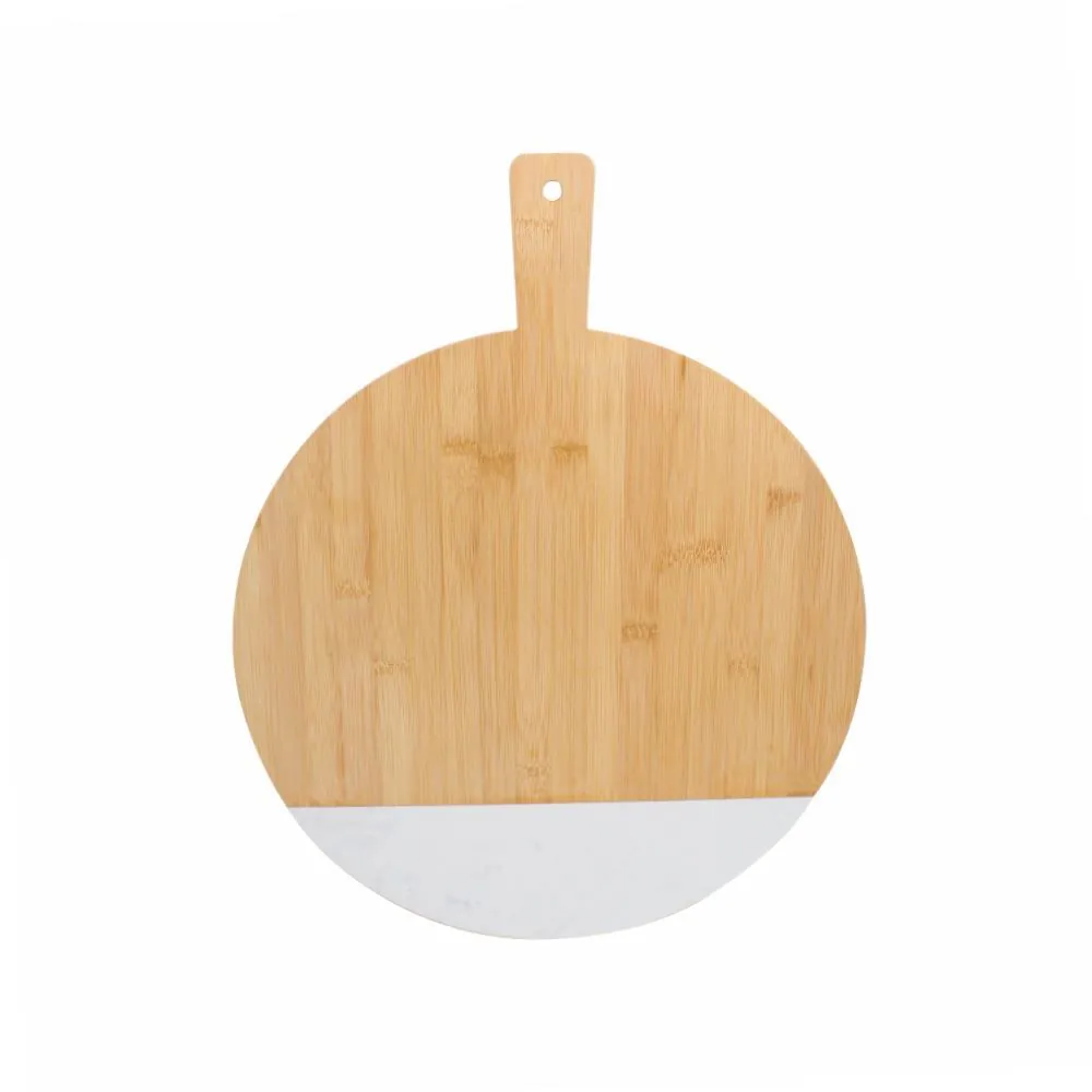 Tábua de Corte Redonda 40Cm - Bambu
