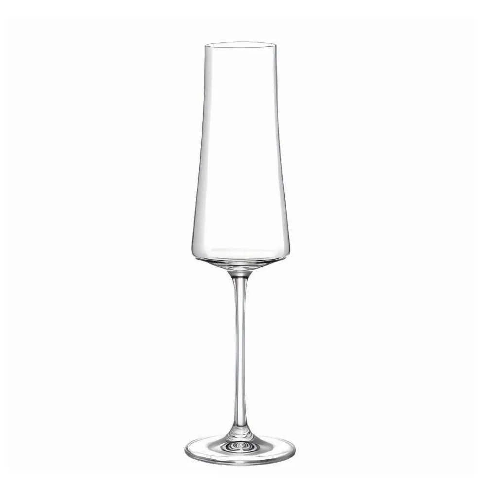 Taça Cristal de Champanhe Bohemia Elegance 210Ml