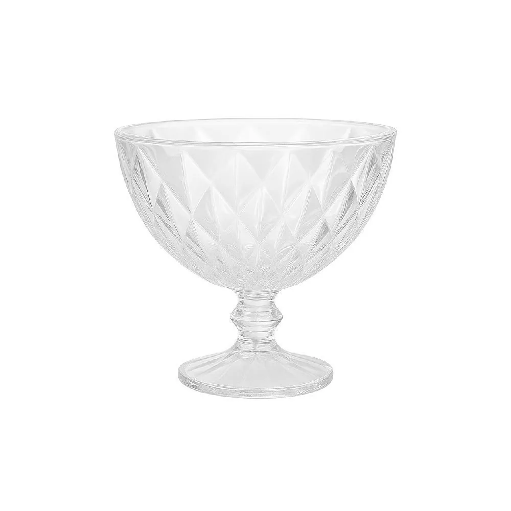 Taça de Sobremesa Diamante 250Ml - Transparente