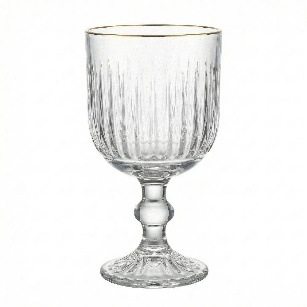 Taça de Água Siena com Filete Dourado - 345ml