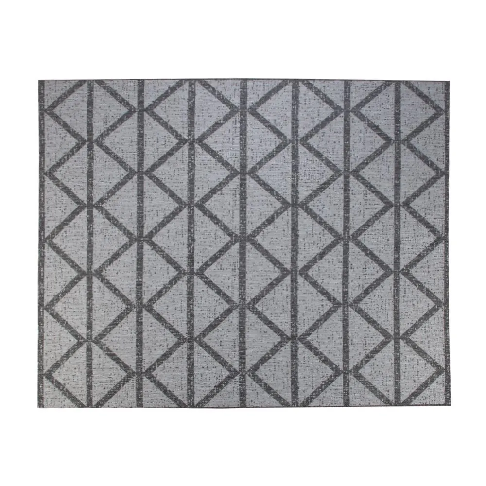 Tapete para Quarto e Sala 2,00X2,50 m Amazonas Sisal - Geométrico Cinza