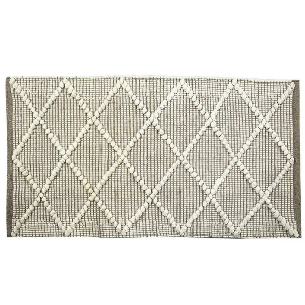 Tapete para Quarto e Sala 50X80 cm Angra - Bege Natural