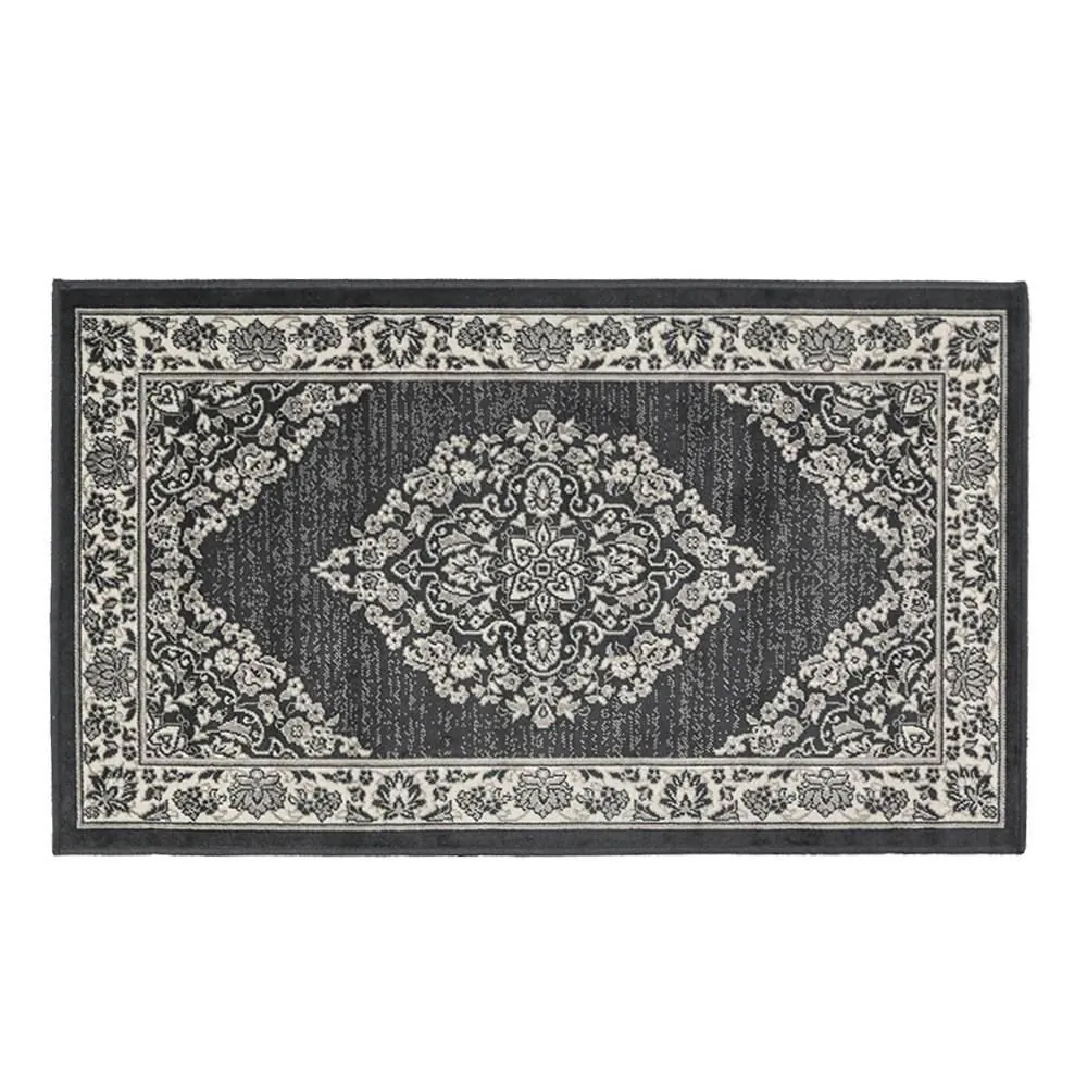 Tapete para Quarto e Sala 60Cm X 1,00M Belga - Moldura Chumbo