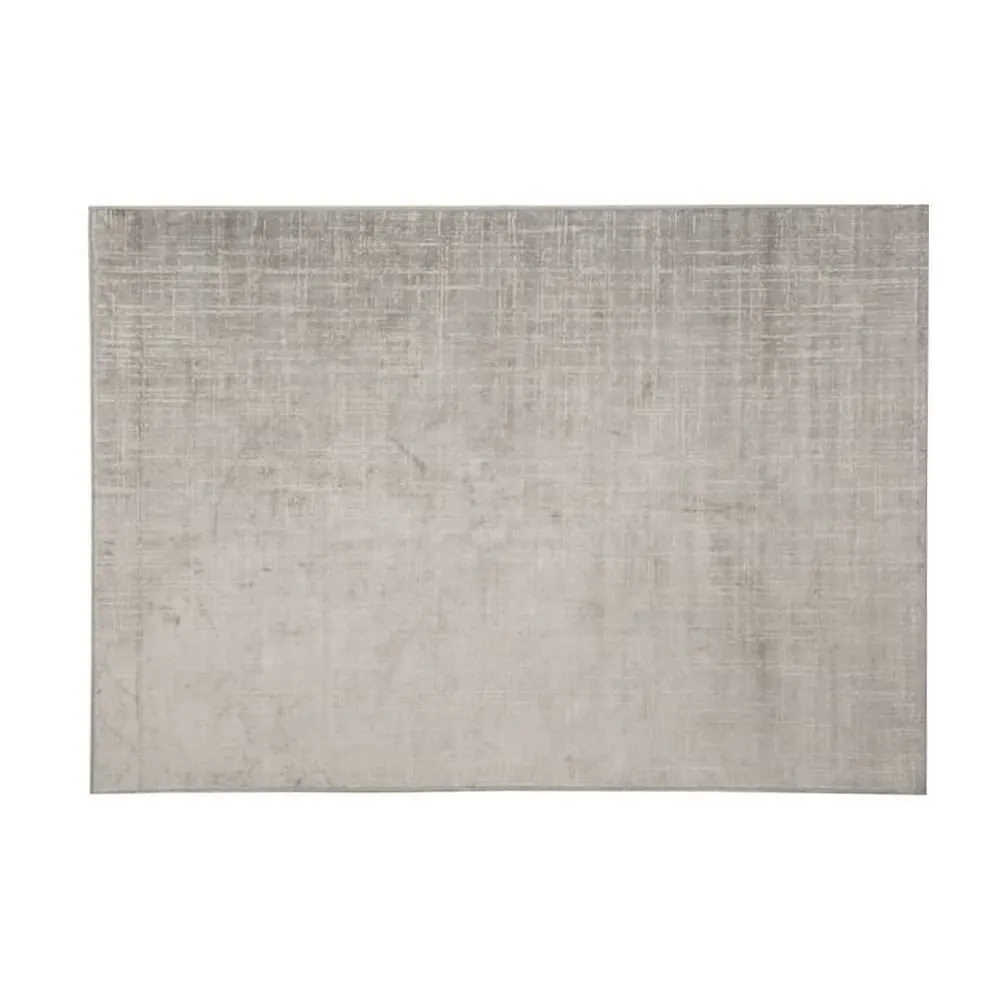 Tapete para Quarto e Sala 1,00X1,40 m Belga - Linho Cinza e Bege