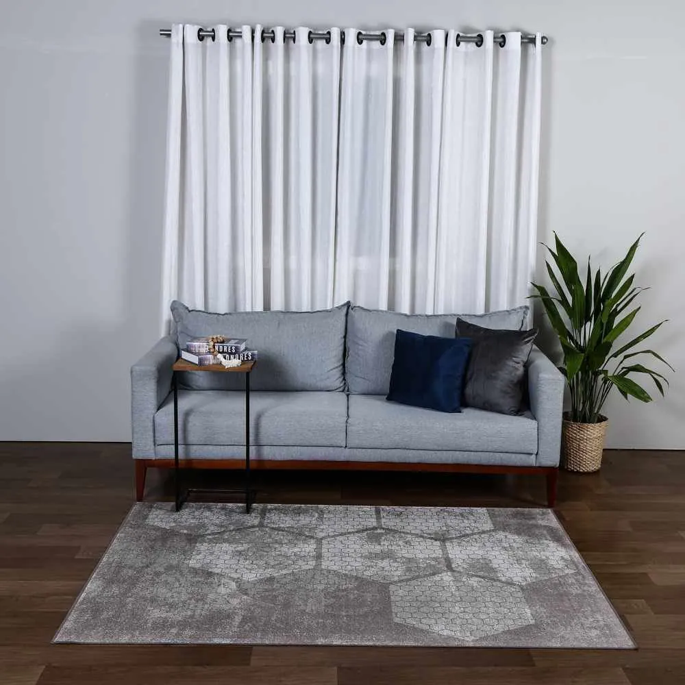 Tapete para Quarto e Sala 1,40X2,00 M Belga - Marrom Geo