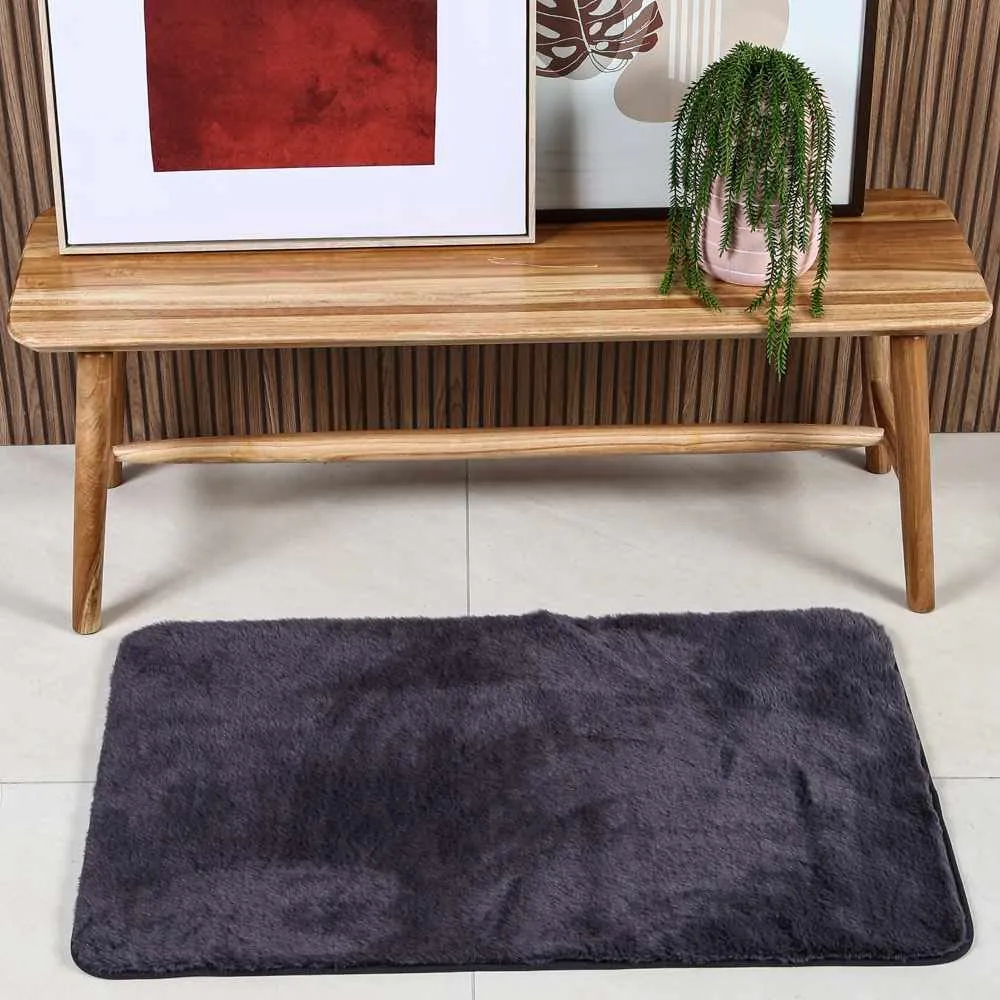Tapete para Quarto e Sala Bellini 50X80 Cm - Cinza