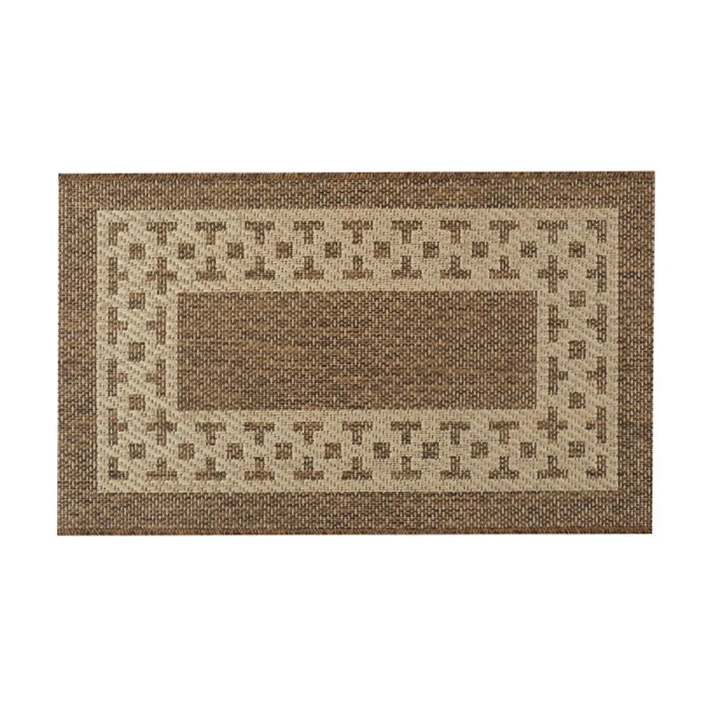 Tapete para Cozinha Cancun 50X80 Cm Sisal - Grega Marrom