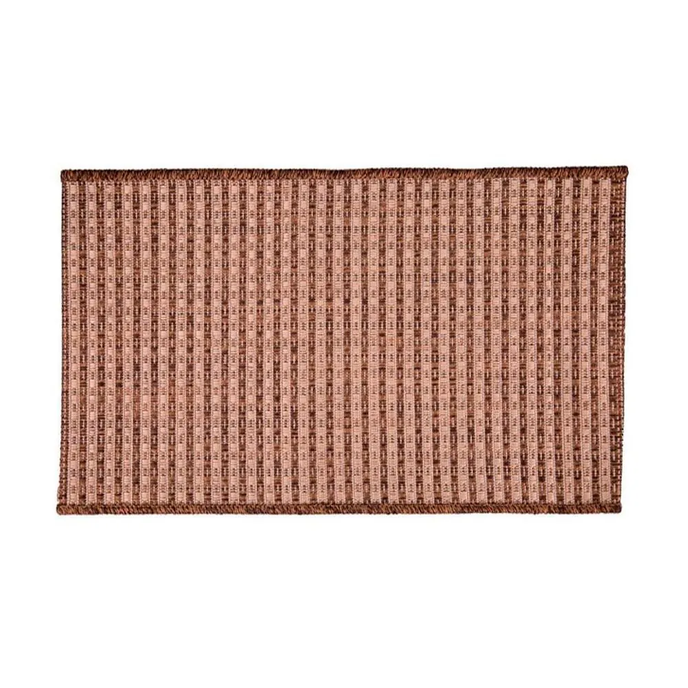 Tapete para Cozinha Cancun 50X80 Cm Sisal - Trama Marrom