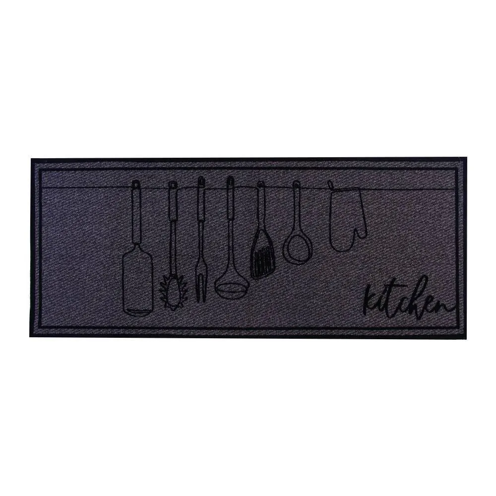 Tapete para Cozinha 50Cmx1,20 m - Kitchen Cinza
