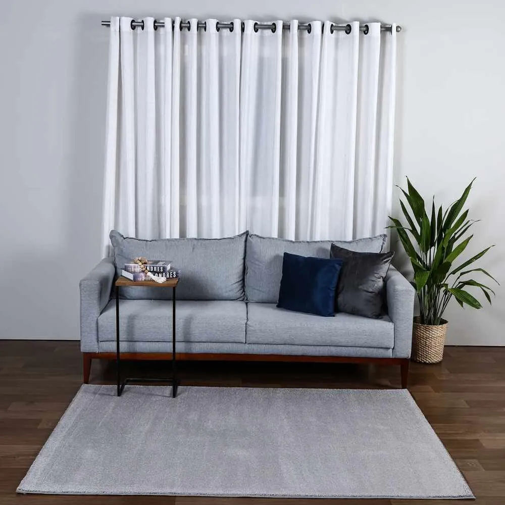Tapete para Quarto e Sala 1,40X2,00 m Denver - Cinza
