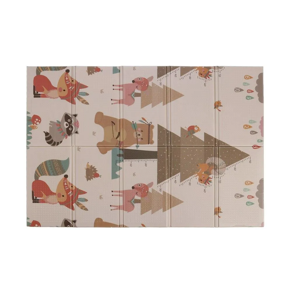 Tapete Infantil Dobrável 1,20X1,80 m Encantos Baby - Bosque com animais