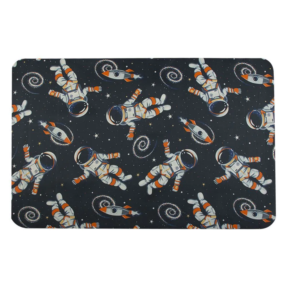 Tapete Infantil Estampado 80Cmx1,20 m - Azul Espacial