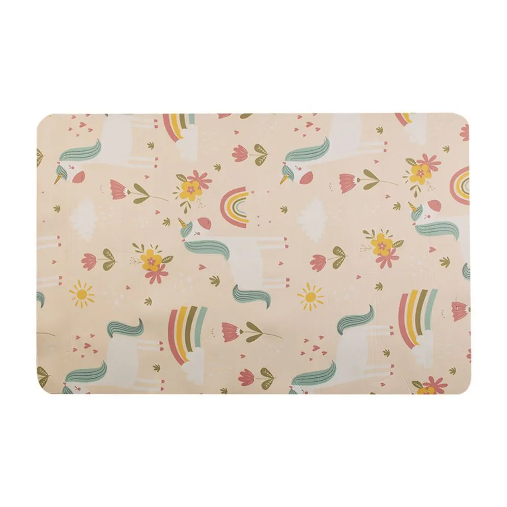 Tapete Infantil Estampado 80Cmx1,20 m - Rosa Arco-Íris