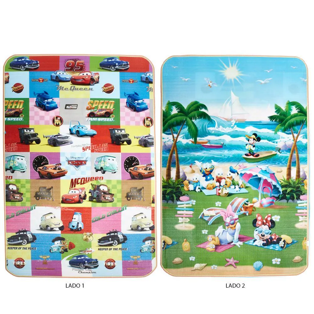 Tapete Infantil Recreio 1,20X1,80M Enrolado - Mickey/Carros