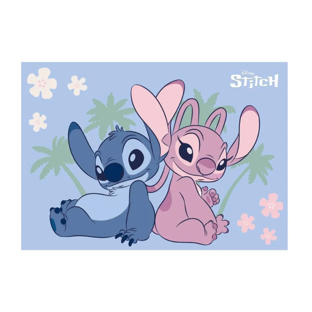 Tapete Infantil Joy Disney 70X100 cm - Stitch e Angel