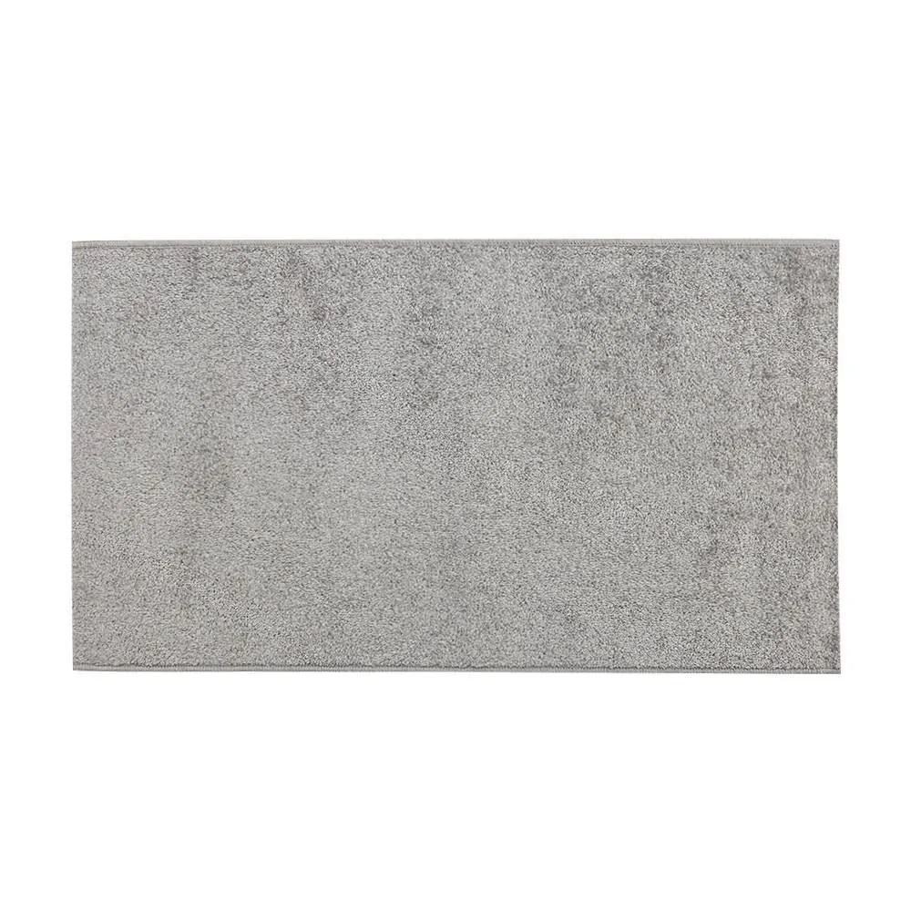 Tapete para Quarto e Sala Lotus 57X100 Cm - Cinza Claro