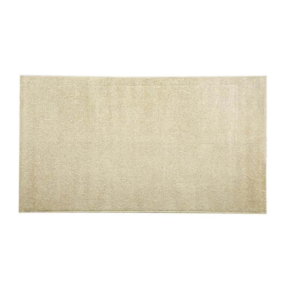 Tapete para Sala e Quarto 80Cmx1,50 m Lotus cm - Bege Bege