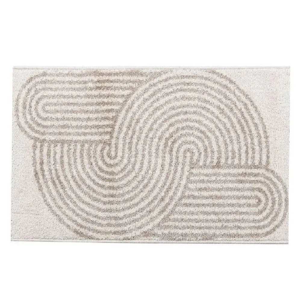Tapete para Sala e Quarto 80Cmx1,50 m Lotus cm - Bege Design