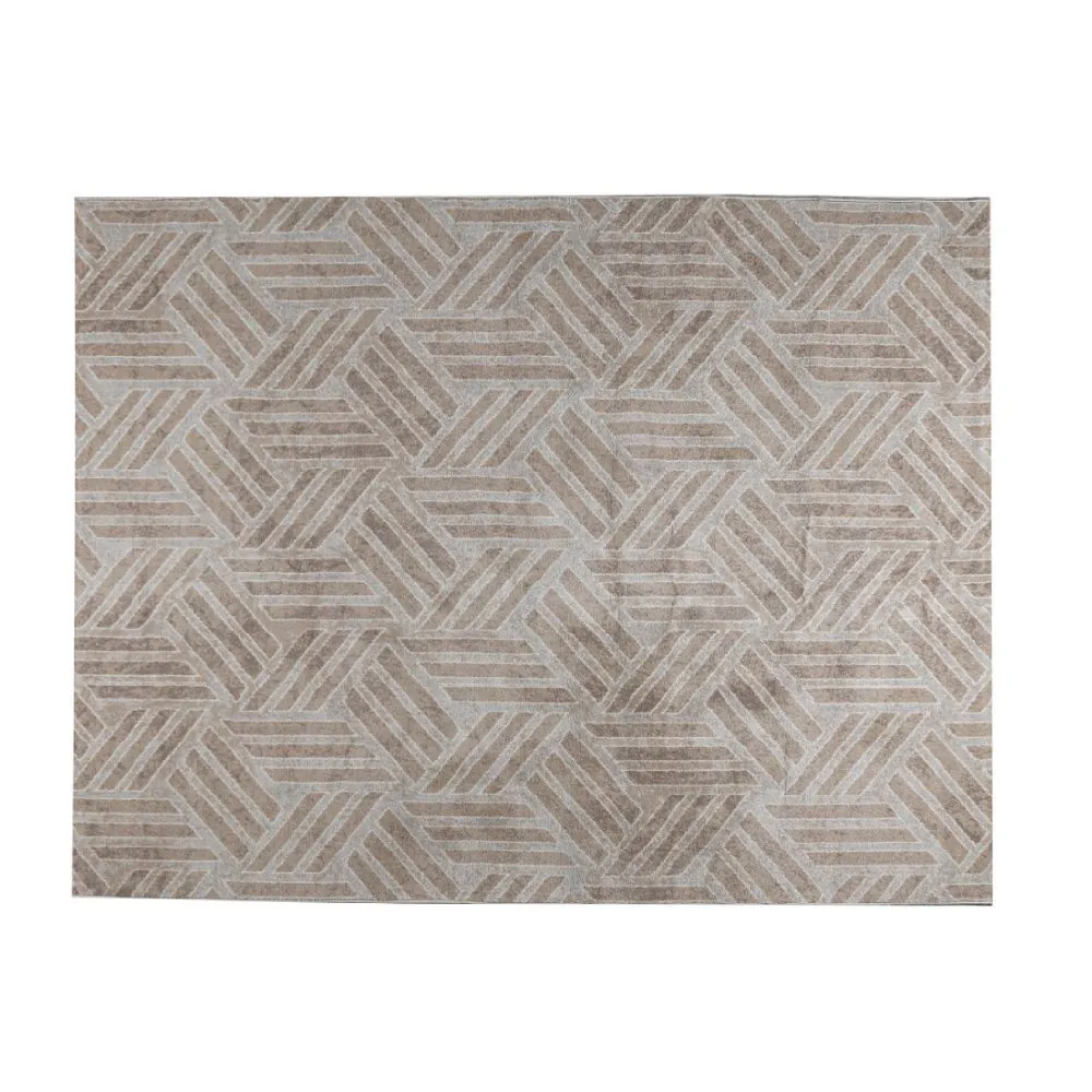 Tapete Lyon para Quarto Ou Sala 2,00X2,50 M - Cinza Vision Geo