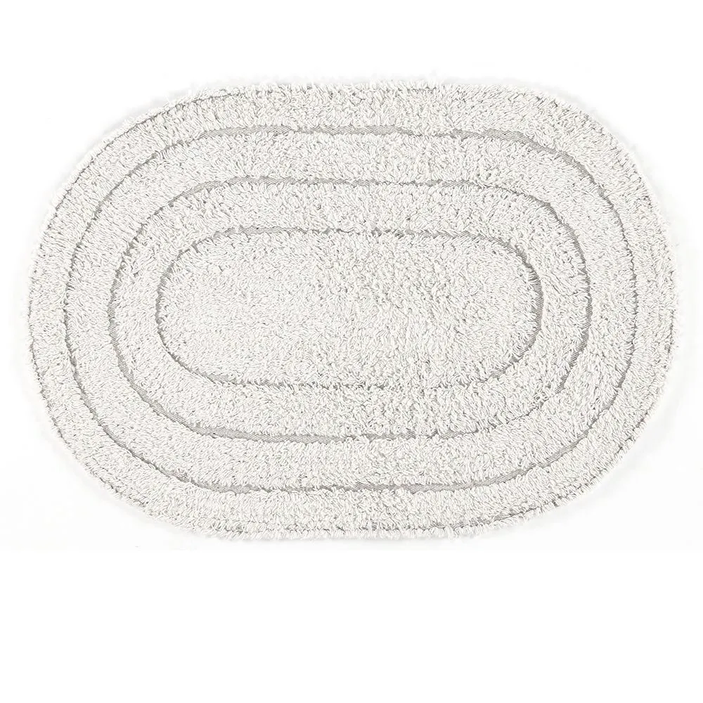 Tapete para Banheiro Chronos 40X60 cm - Branco Neve