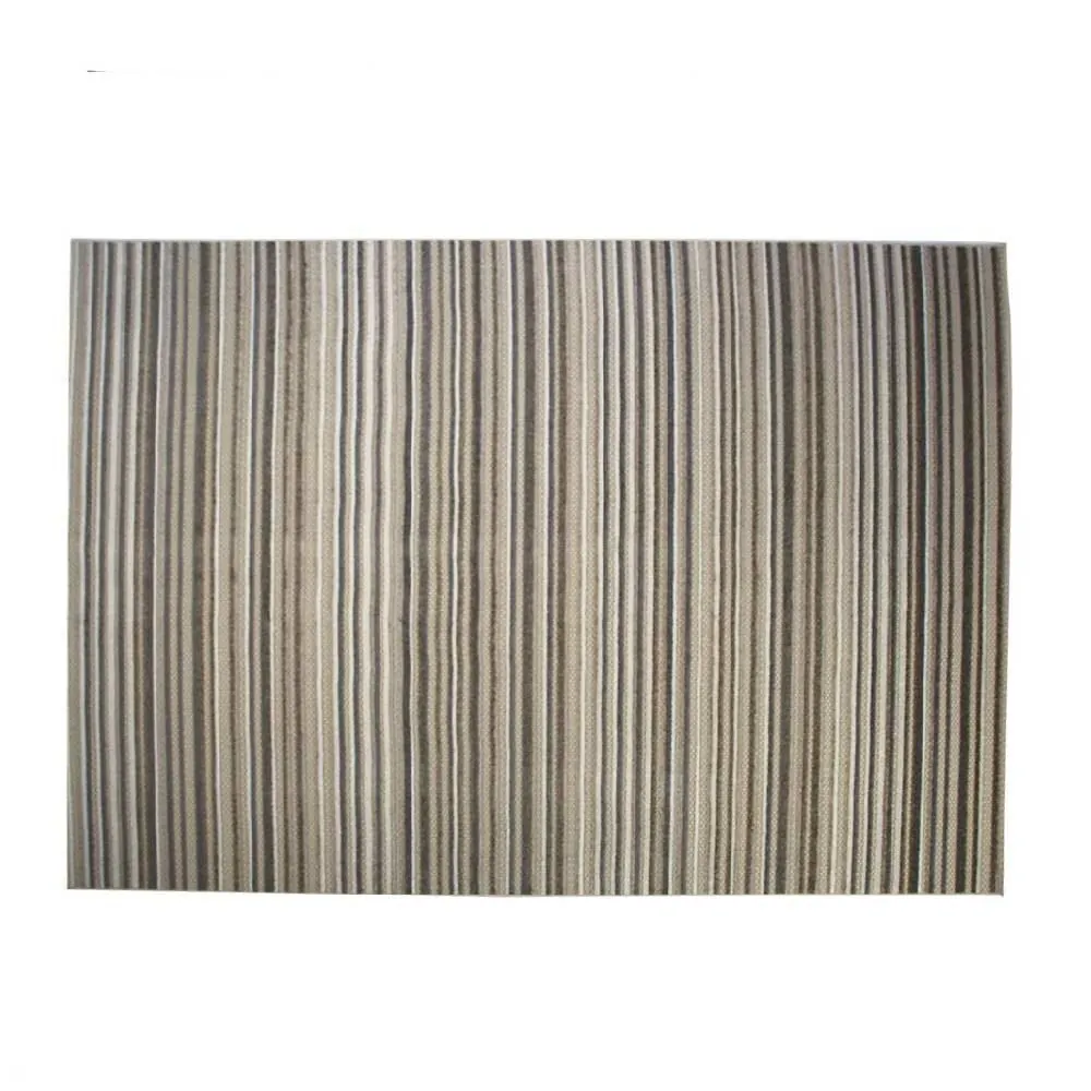 Tapete para Quarto e Sala 1,40X2,00 m Kyoto - Creme e Cinza