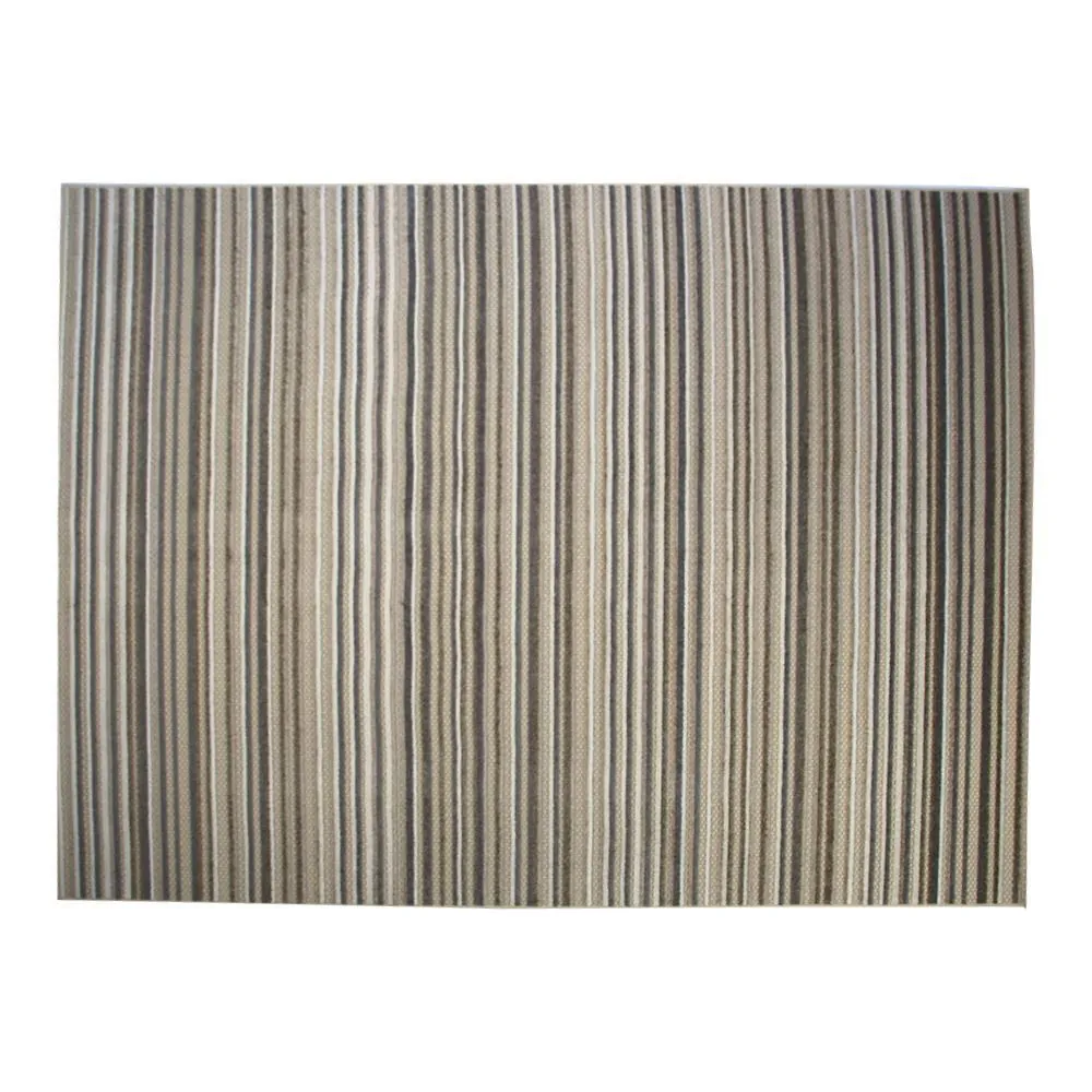 Tapete para Quarto e Sala 2,00X2,50 m Kyoto - Creme e Cinza