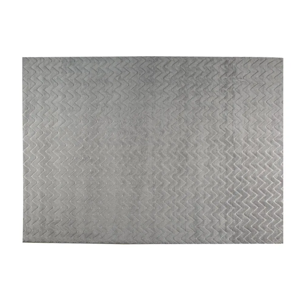 Tapete para Quarto e Sala 2,00X3,00 M Milano - Cinza Chevron