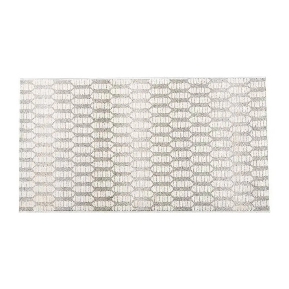 Tapete para Quarto e Sala 80Cmx1,50M Atenas - Creme Cinza