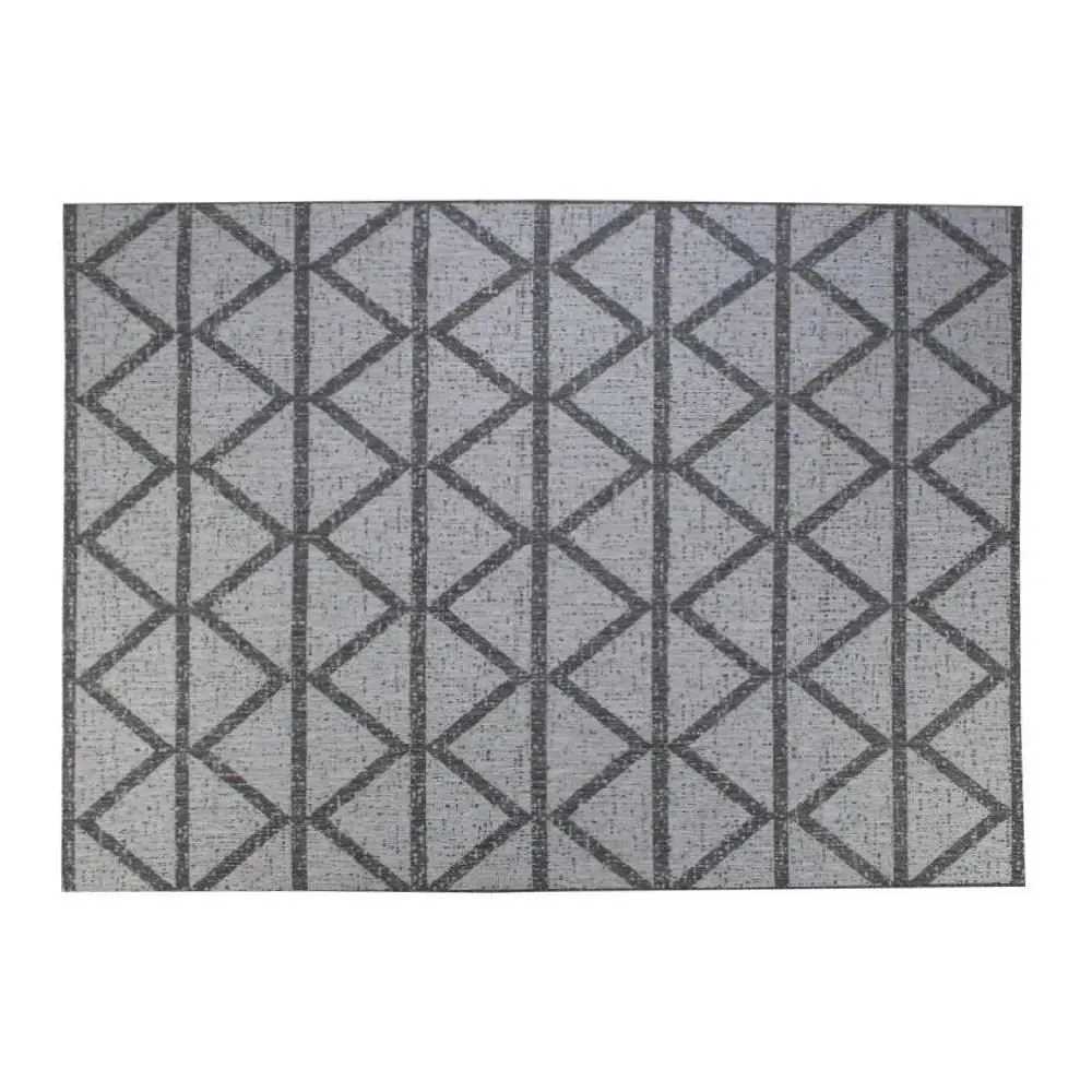 Tapete para Quarto e Sala Amazonas Sisal 1,40X2,00 Metros - Geométrico Cinza