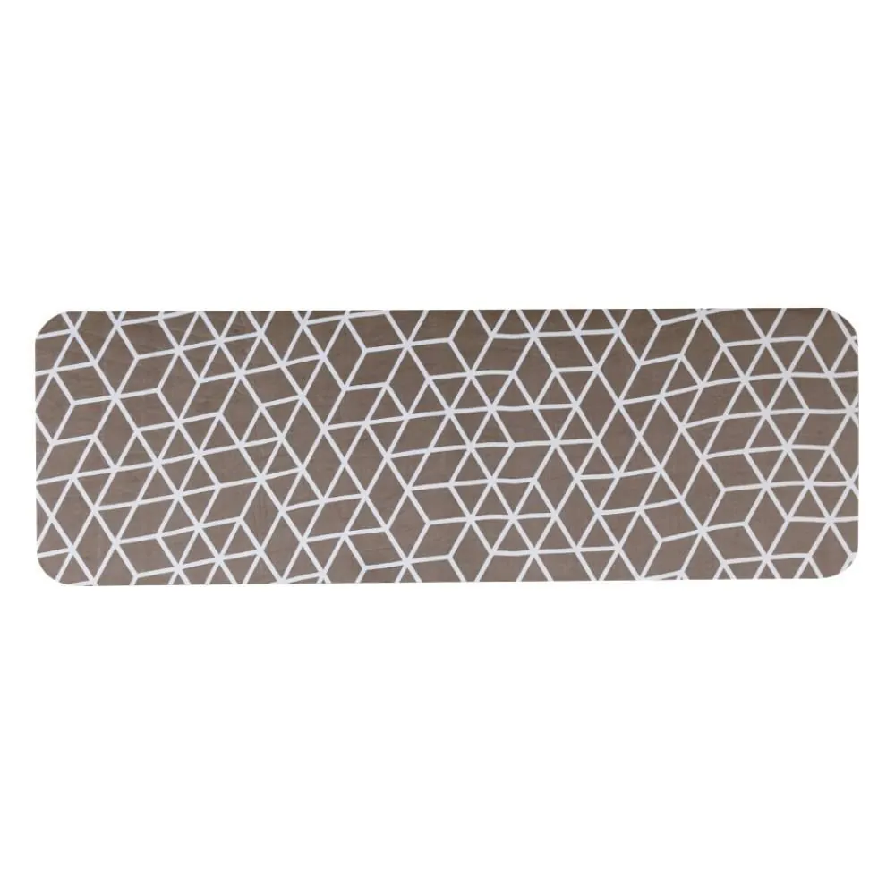 Tapete para Quarto Ou Sala Tecil 40X120 Cm - Losango Marrom