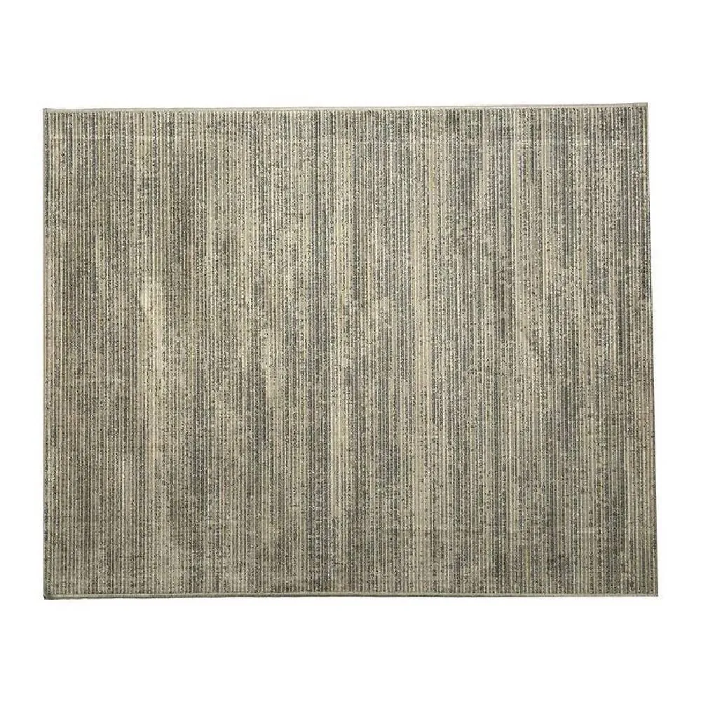 Tapete para Quarto e Sala 2,00X2,40 m Belga - Listras Cinza e Bege