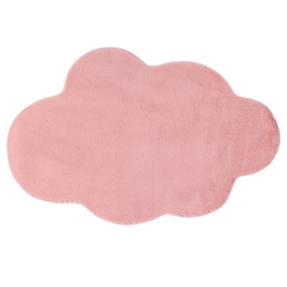 Tapete para Sala e Quarto Teddy 70X110 Cm - Nuvem Rose